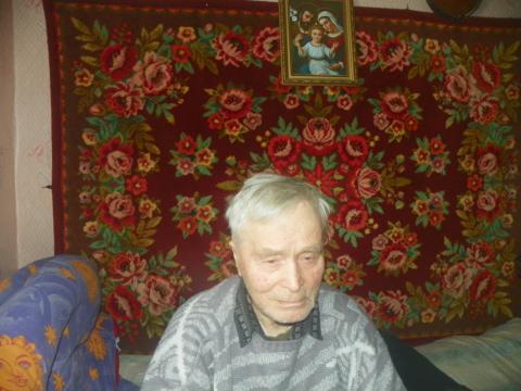 Старейший житель деревни Устье - Журня Иосиф Станиславович 1925 г.р.